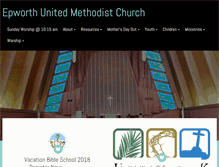 Tablet Screenshot of epworthumc.net